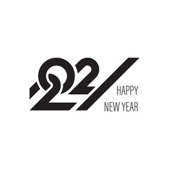 2021 Happy New Year logo text design for greeting card, calendar or any design. 2021 number design template.