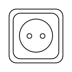 Connection and disconnection electric socket plug, error 404, page web not found vector illustration
