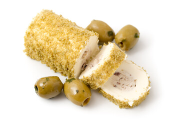 Käsezubereitung mit Oliven