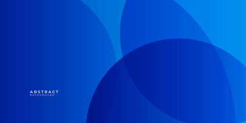 Blue abstract background with circle element shapes
