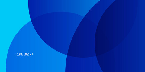 Blue abstract background with circle element shapes