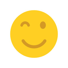 Yellow happy face. Emoji face.