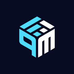 QM Letter Modern Event Management Company Unique Logo and Icon Design Editable Vector Website Favicon  © alaminvueco