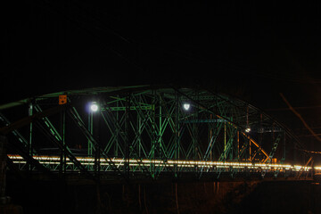 bridge at night over river