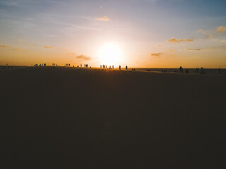 Beach sunset on the Dune 