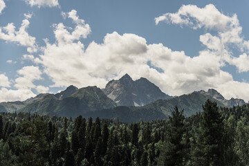 rocky mountain peaks.