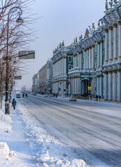Fototapeta premium Palace Embankment in St. Petersburg.