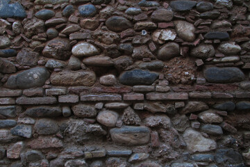 muro, pared,con textura, arquitectura, ladrillo, áspero, construcción, albañilería, recursos