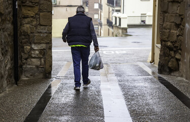Man with shopping bags