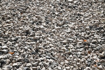 gravel path close up and textured