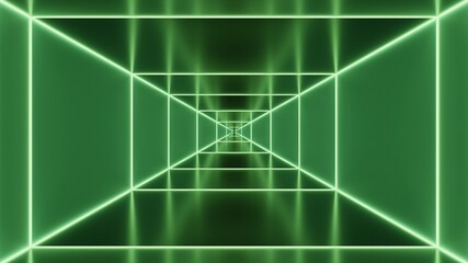 Unendlicher Gang Grün