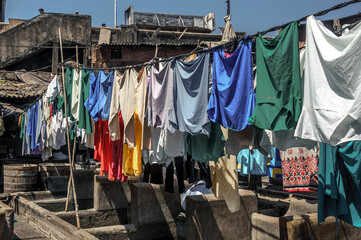 Dhobi Ghat, the world's largest open-air laundry facility located in the heart of Mumbai, India's financial capital