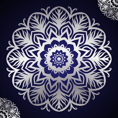 Fototapeta na wymiar Luxury Elegant Mandala Vector Background Design Template. Mandala Islamic background Vector. Premium Mandala Vector Background For Flyer, Brochure, Business Card, Poster, Banner, Corporate Poster etc.