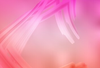 Light Pink vector blurred bright pattern.