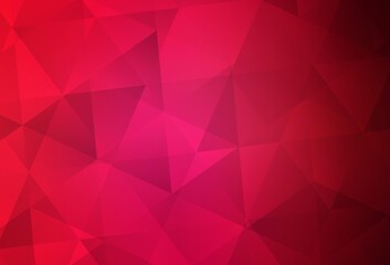 Fototapeta premium Light Red vector triangle mosaic background.
