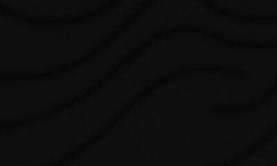 Black wavy fabric background.