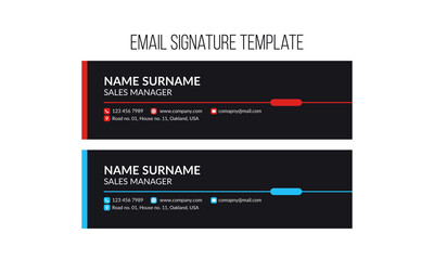 Modern Email Signature Template Design, Email Design