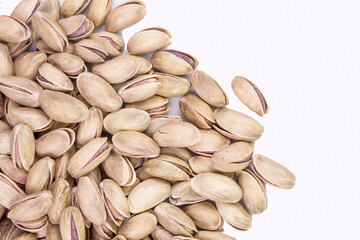 Pistachio texture. Nuts. Green fresh pistachios as texture.