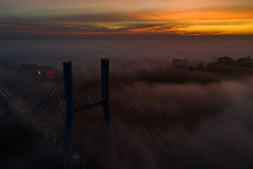 Fototapeta premium Siekierkowski Bridge in Warsaw