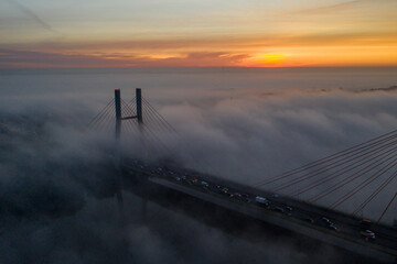 Fototapeta premium Siekierkowski Bridge in Warsaw