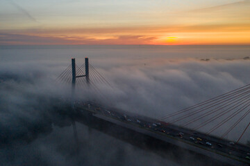 Fototapeta premium Siekierkowski Bridge in Warsaw