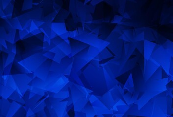 Obraz premium Dark BLUE vector low poly layout.