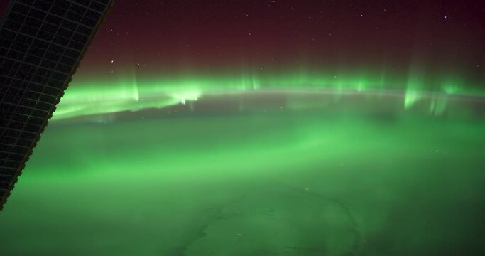 4k ProRess Time lapse : Aurora Borealis over the Great Lakes and Canada. Image Courtesy of NASA.