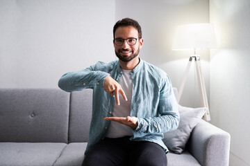 Adult Learning Sign Language