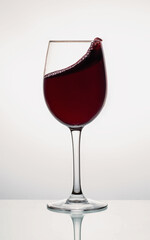 Red wine glass.