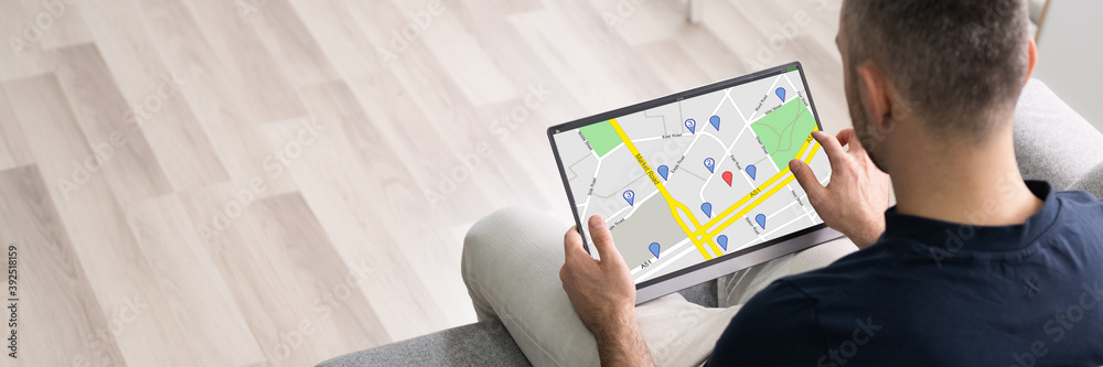 Poster online gps location map search