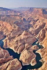 Fototapeta na wymiar Luftaufnahme von Lake Powell