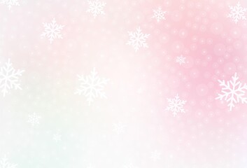 Naklejka na ściany i meble Light Pink, Yellow vector pattern in Christmas style.