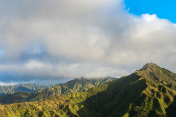 clouds over the mountains