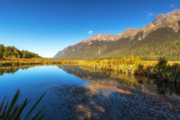 Mirror Lakes, Southland, New Zealand