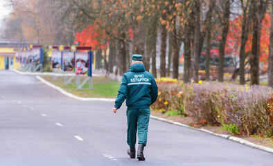 Ministry of Emergency Situations. EMERCOM employee. Belarus.