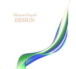 Abstract vector background, blue and green waved lines for brochure, website, flyer design.
