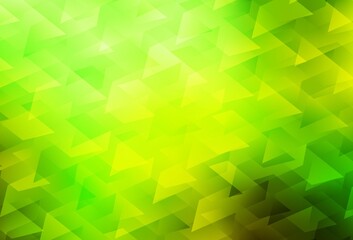 Fototapeta na wymiar Light Green, Yellow vector pattern in square style.