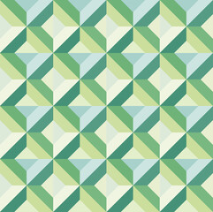 Colorful abstract geometrical pattern for background in green colors