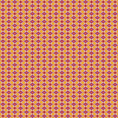 Floral geometric texture with flowers and diamonds