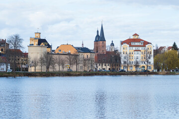 Fototapeta premium Der Große Teich am südlichen Rand der Altenburger Altstadt
