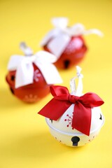 Christmas bells for the tree, christmas background.