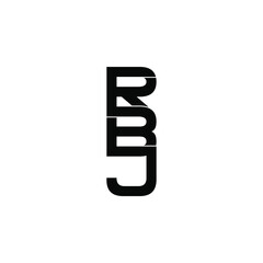 rbj letter original monogram logo design