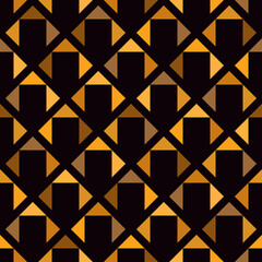 Geometric seamless pattern. Minimalist style print. Diamond grid motif ornament. Simple geo mini triangle background