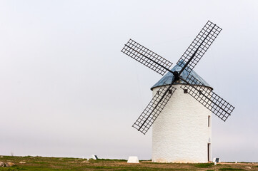 Fototapeta na wymiar Windmills in La Mancha, land of Don Quixote, Spain