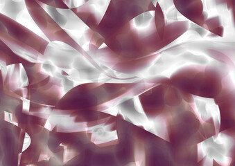 Red and white 3D abstract modern art background