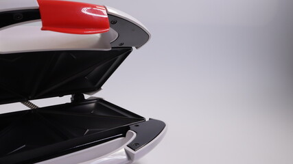 sandwich maker close-up on a light background