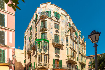Catalan Art Nouveau architecture in Palma de Mallorca - 4213