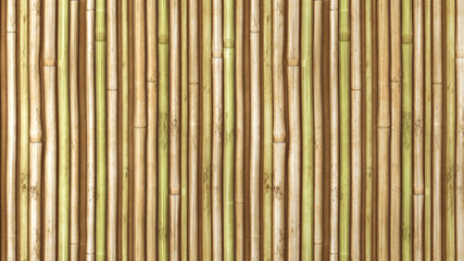 bamboo fence background  , Asian motifs in the design.