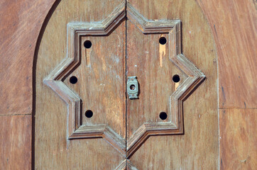 Retro stile door in Sharm El Sheikh, Egypt