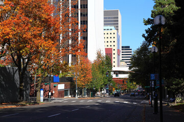 The streets of Portland: 4th Ave, downtown.